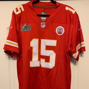 Patrick Mahomes #15 Super Bowl sewn Numbers NFL Kansas City Chiefs Jersey